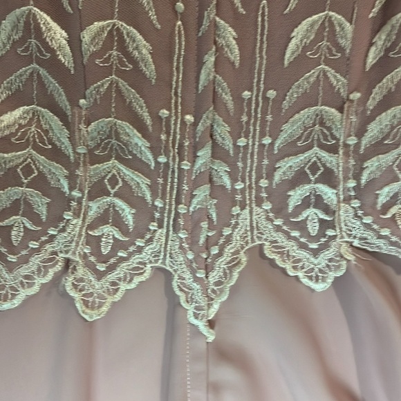 Stunning NWT Vintage Cachet by Bari Protas Dusty Rose Embroidered Dress size 7/8 - Picture 5 of 8